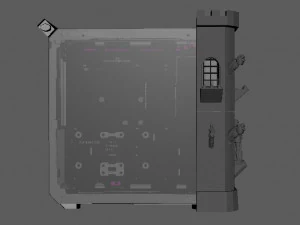 CASTLE PC COOLER MASTE QUBE 500 3D Print Model