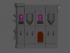 CASTLE PC COOLER MASTE QUBE 500 3D Print Model