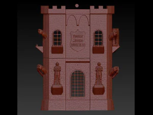 CASTLE PC COOLER MASTE QUBE 500 3D Print Model