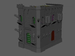 CASTLE PC COOLER MASTE QUBE 500 3D Print Model