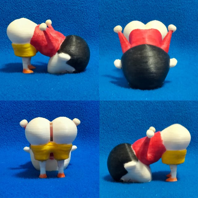 Shin Chan Piggy bank without stand 3D Print Model .c4d .max .obj .3ds .fbx .stl .blend 