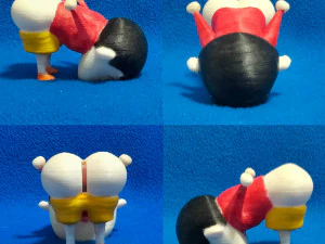 Shin Chan Skarbonka bez stojaka Model do druku 3D