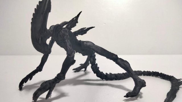REAL ALIEN XENOMORPH FLEXI 3D Print Model .c4d .max .obj .3ds .fbx .stl .blend 