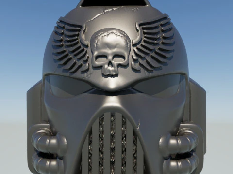 SPACE MARINE HELMET 3D Print Model