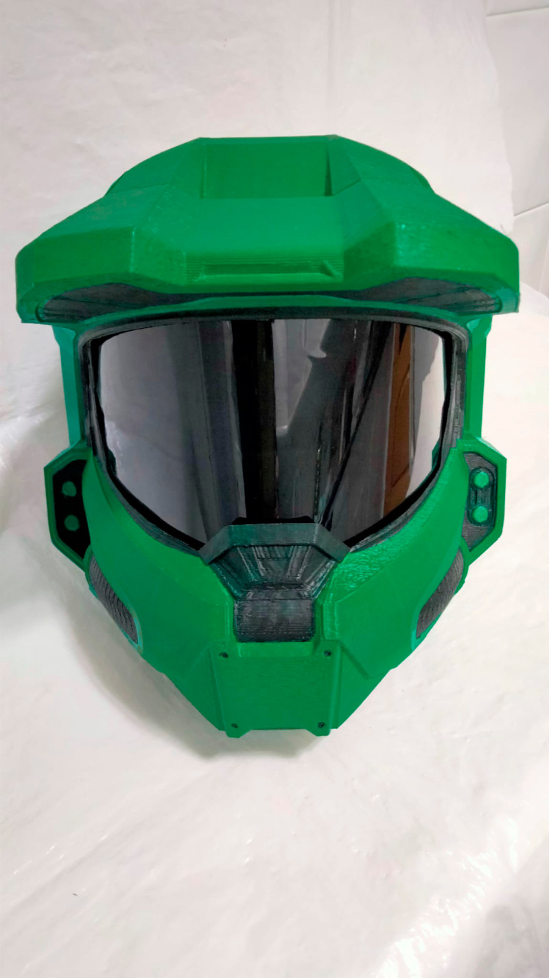 REAL HALO HELMET MASTER CHIEF 3D 프린트 모델 .c4d .max .obj .3ds .fbx .stl .blend 