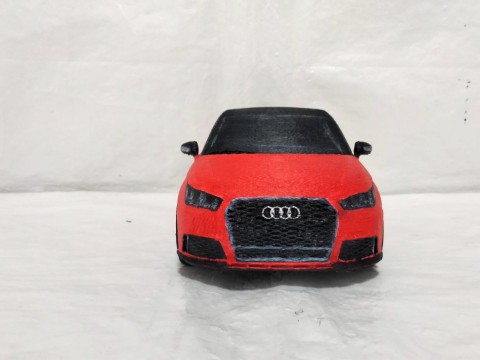 AUDI RED CAR 3D Print Model