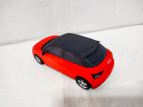 AUDI RED CAR 3D Print Model