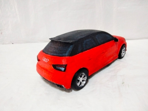 AUDI RED CAR 3D Print Model