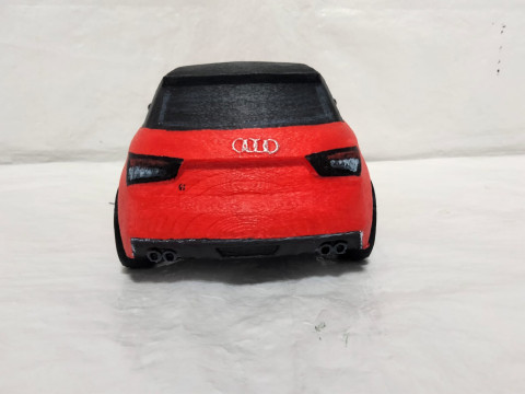 AUDI RED CAR 3D Print Model