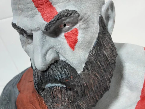 Kratos Bust 3D Print Model
