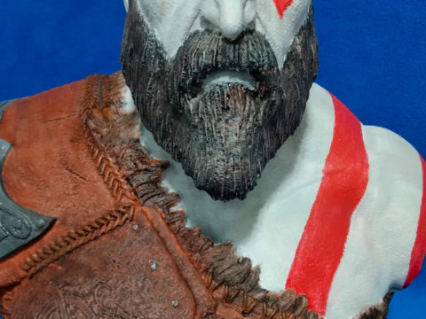 Kratos Bust 3D Print Model