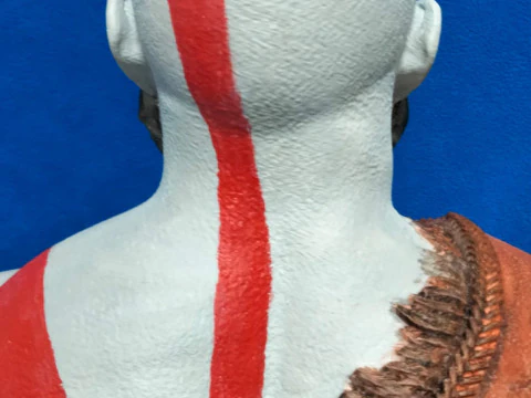 Kratos Bust 3D Print Model