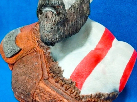 Kratos Bust 3D Print Model