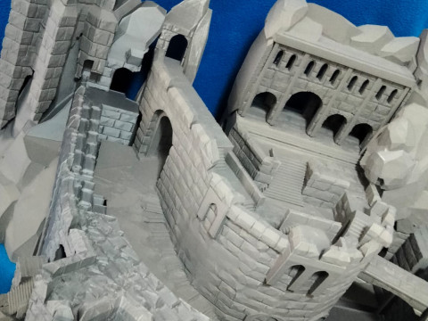 Abismo de helm el se&ntilde;or de los anillos orcos Modello di stampa 3D