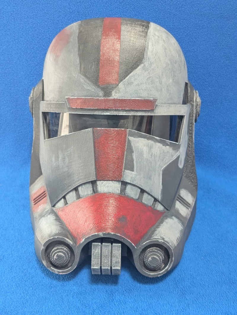 Casco Hunter schlechte Charge 3D Druckmodell .c4d .max .obj .3ds .fbx .stl .blend 