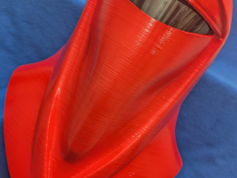 Casco Guardin Rojo Star Wars Cosplay mit Basis 3D Druckmodell