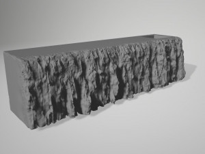 3D Sculpted rock bar 3Dモデル