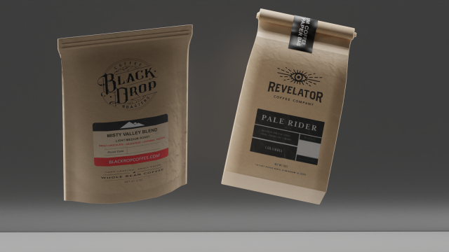 Paper Food Packaging - 3D Модель .c4d .max .obj .3ds .fbx .stl .blend 