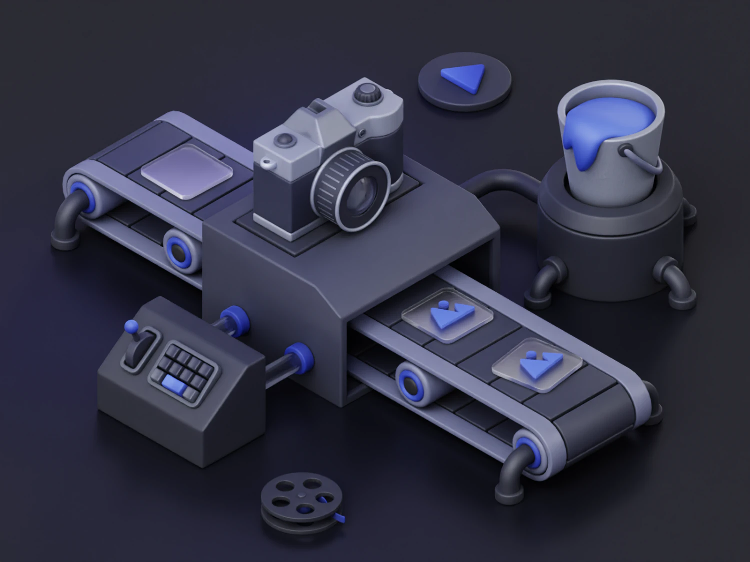 Icons 3d pack 3D Model .c4d .max .obj .3ds .fbx .stl .blend 