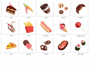 3D icon food 3D Model