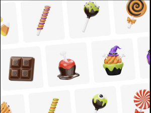 Halloween Sweet Candy Food 3D Icon 3D Model
