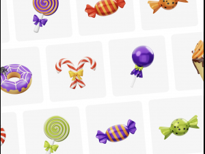Halloween Sweet Candy Food 3D Icon 3D Model