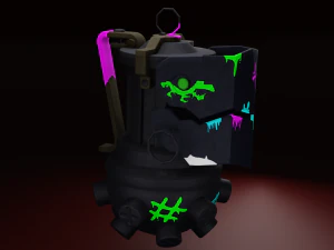 granada de maldici&oacute;n Modelo 3D