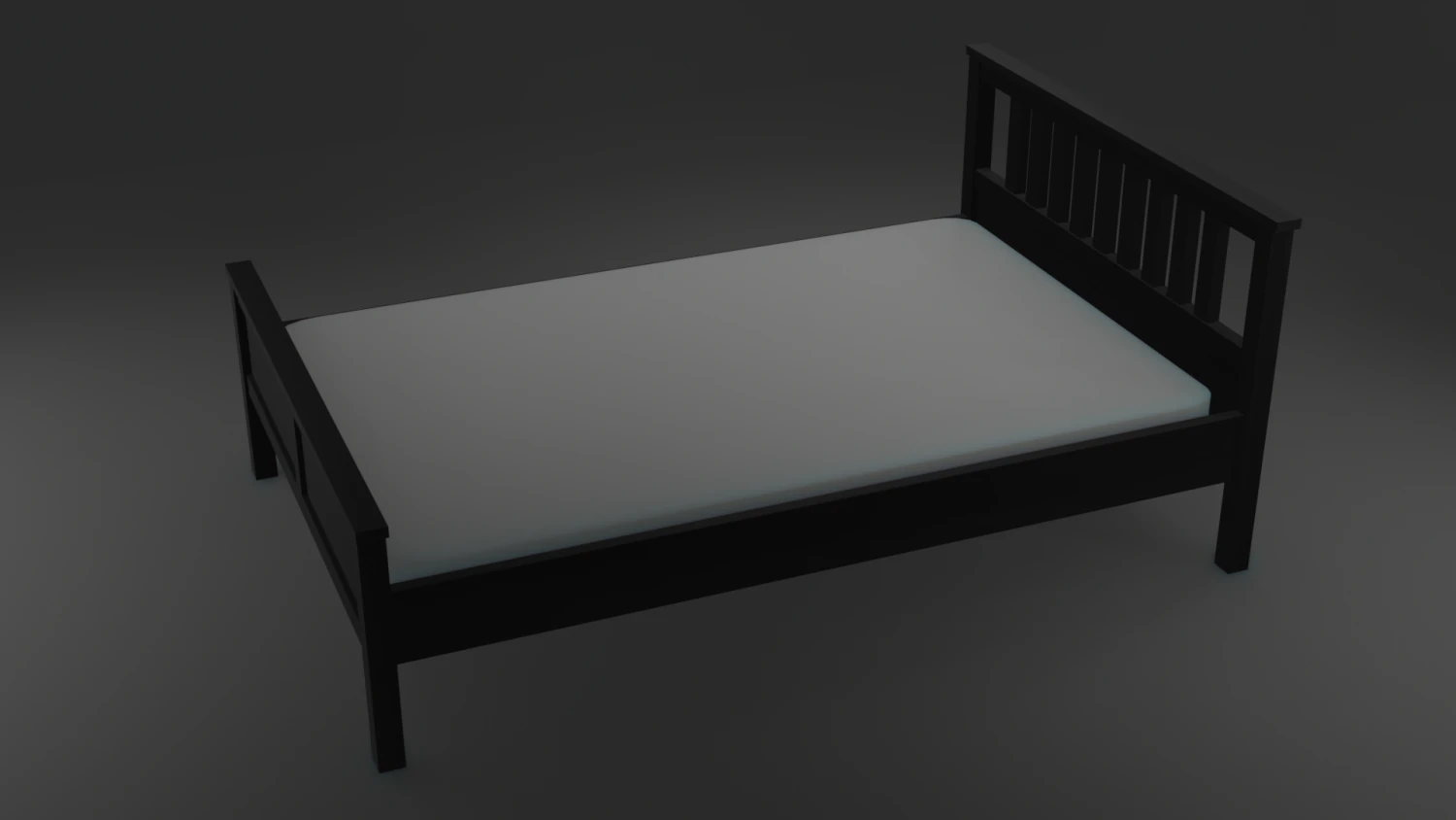 Bed from IKEA 3D Model .c4d .max .obj .3ds .fbx .stl .blend 