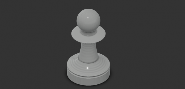 Pieza de ajedrez 3D 模型 .c4d .max .obj .3ds .fbx .stl .blend 