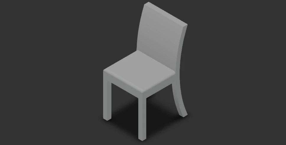 Silla de plastico 3D Model .c4d .max .obj .3ds .fbx .stl .blend 
