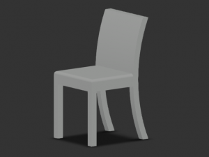 Silla de plastico 3D Модель