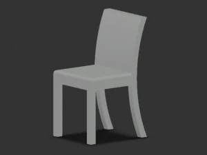 Silla de plastico 3D Model