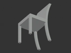 Silla de plastico 3D Model