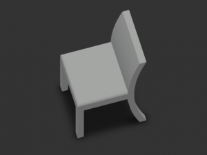 Silla de plastico 3D Модель