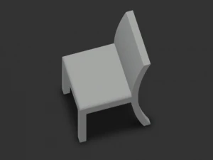 Silla de plastico 3D Model