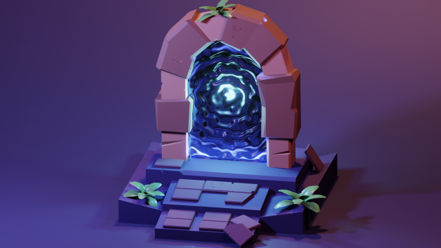 Portal 3D 모델 .c4d .max .obj .3ds .fbx .stl .blend