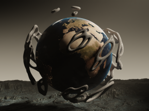 Hex sphere Modello 3D