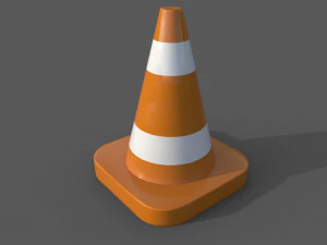Low Poly Traffic barriers pack 3D Model