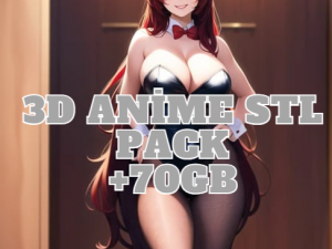 3D Anime Mega Stl Pack70 GbAnime STL Bundle Digital Download Best Anime Characters 3D Print Model