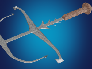 Sea sword PBR low-poly game ready 3D 모델