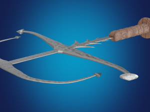 Sea sword PBR low-poly game ready 3D Model