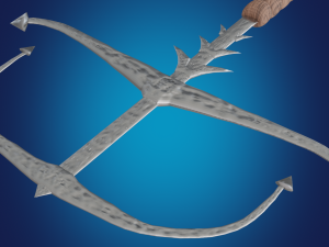Sea sword PBR low-poly game ready 3D Model