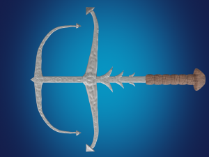 Sea sword PBR low-poly game ready 3D Model