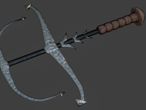 Sea sword PBR low-poly game ready 3D Model