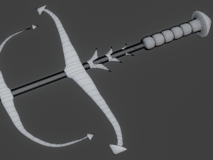 Sea sword PBR low-poly game ready 3D Model
