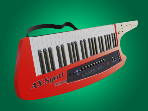 Animatronic giraffe Jeffie playing the keytar 3D Модель