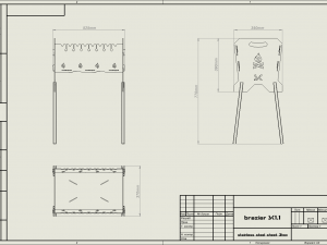 COLLAPSIBLE MOBILE BRAZIER 3D Model
