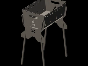 可折叠移动火盆 3D 模型