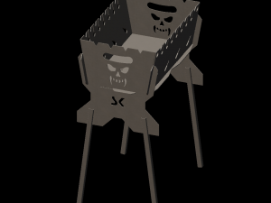 COLLAPSIBLE MOBILE BRAZIER 3D मॉडल