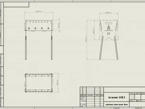 COLLAPSIBLE MOBILE BRAZIER 3D Model